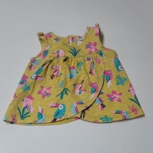 Carter's Vibrant Yellow Tank with Tropical Print 💛